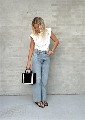 Muse tee with shoulder pads Bright White Copenhagen Muse 